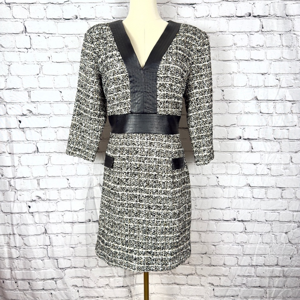 ALEXIA ADMOR - Zenia Tweed A-Line Dress - Size 12